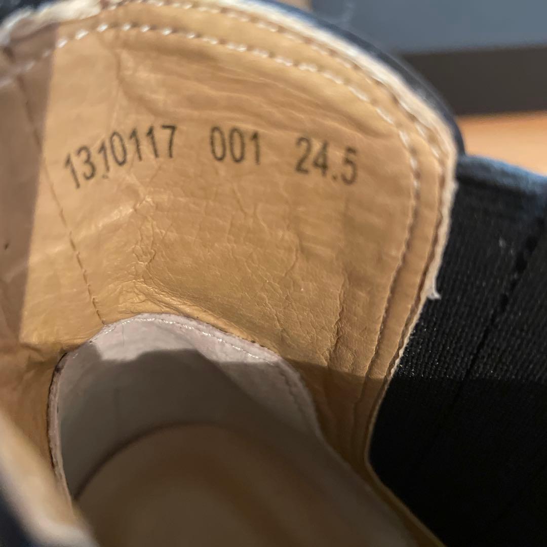 【美品】あしながおじさん サイドゴアブーツ 厚底 本革 レザー 1310117