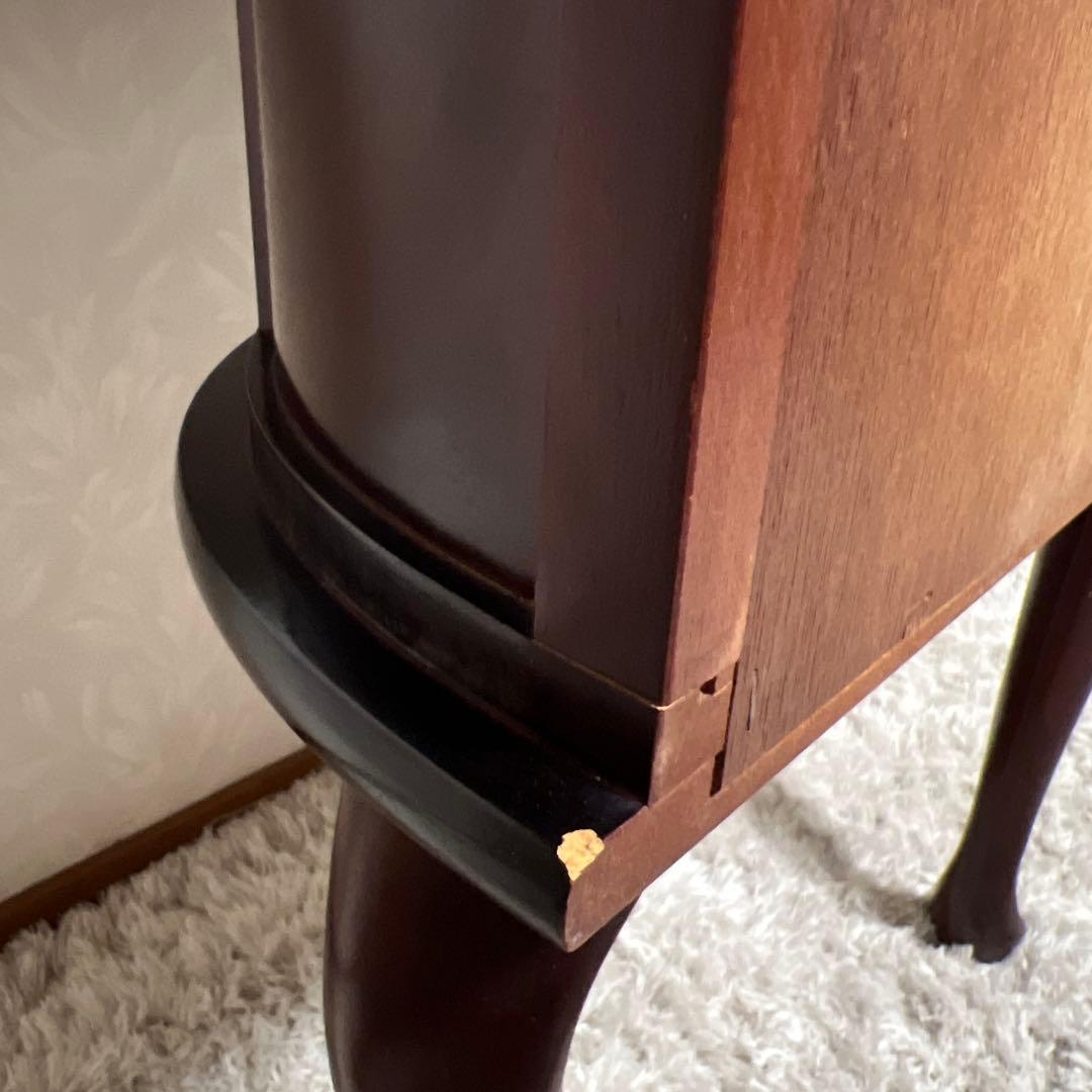 きつねうどん様アンティークヨーロピアン猫脚コンソールチェストアクセサリーボックス