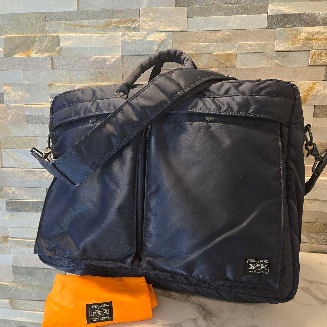 極美品　PORTER ポーター　タンカー　2way　ショルダーバッグ　ネイビー