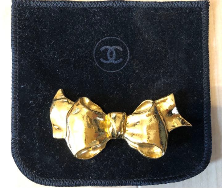 ririka12‼️ シャネル　CHANEL ヴィンテージ　リボン　ブローチ