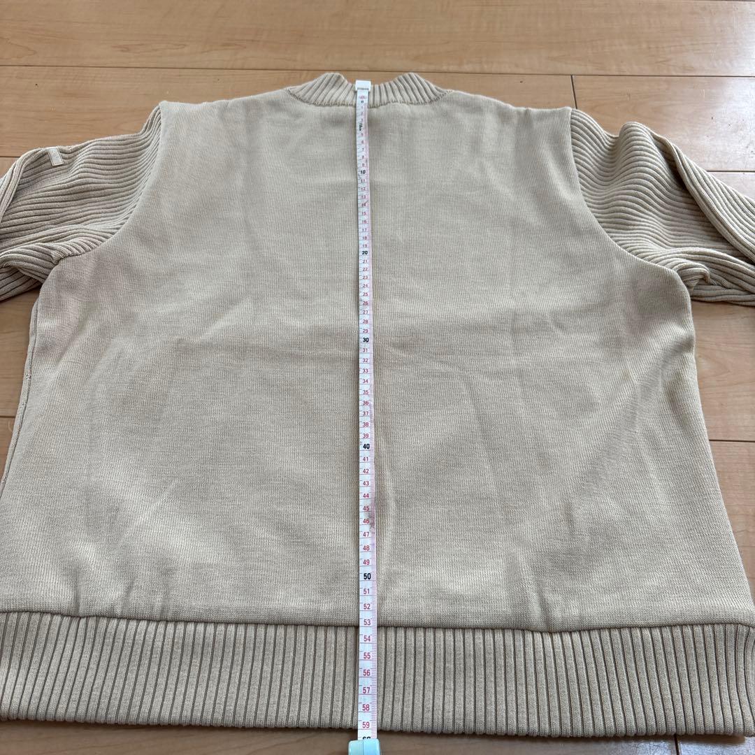 バーバリーゴルフ ニットブルゾン レディースLL ベージュ　日本製