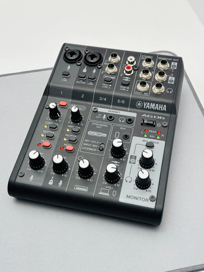 ヤマハ　オーディオインターフェース　AG06MK2