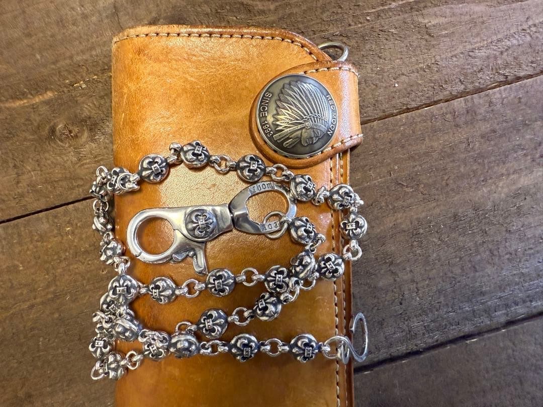 ★XXXCHAN　ウォレットチェーン　バイカー必須ウォレットシルバチ　刻印有り