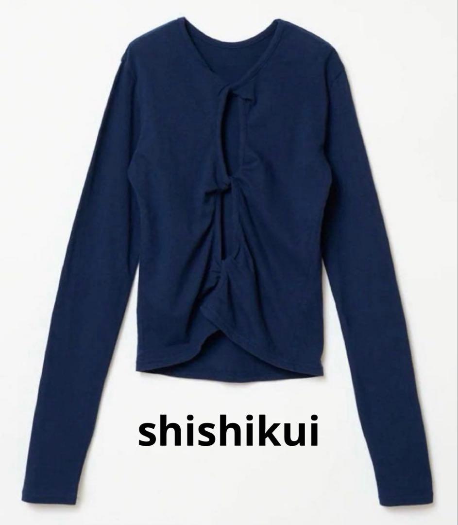 トップス shishikui twist navy