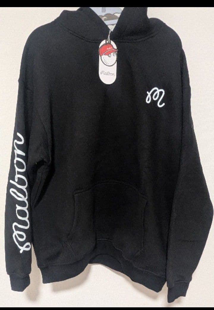 ★新品&XXL★マルボンゴルフ Malbon 長袖 厚手裏起毛パーカートレーナー