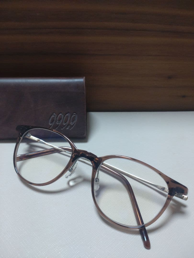 フォーナインズ メガネ ブラウン 999.9