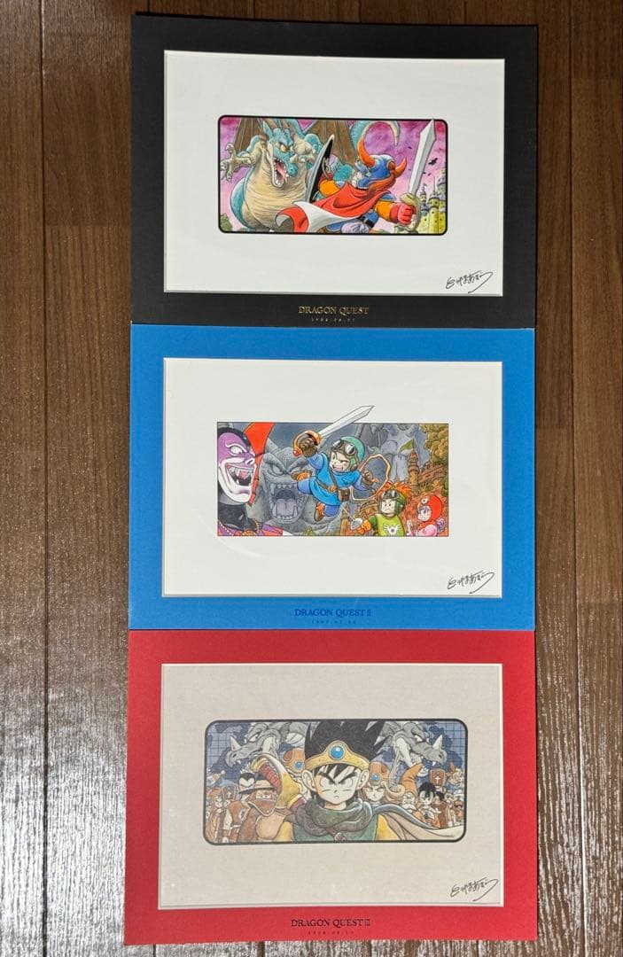 ドラゴンクエスト 複製原画 3枚セット　ドラクエ　鳥山明