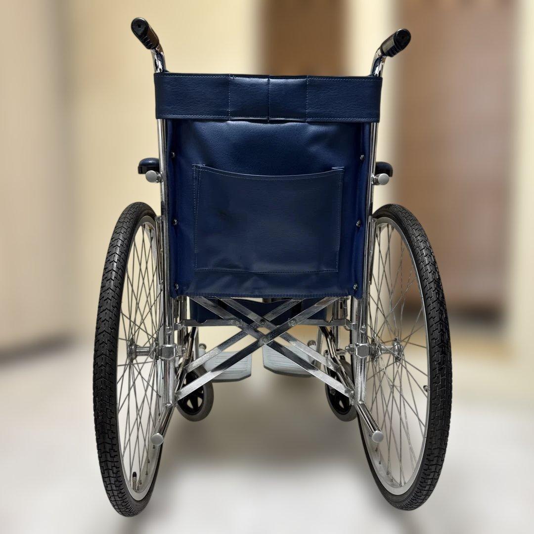 送料込 カワムラサイクル 病院・施設で定番のスチール製自走式車椅子 標準
