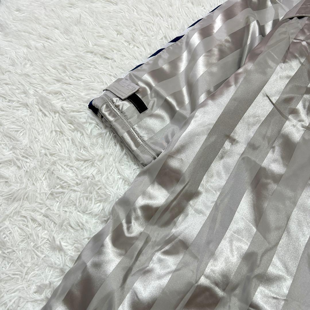 新品タグ付き ヒュンメル ロングボアコート S-M シルバー 撥水 防寒 566