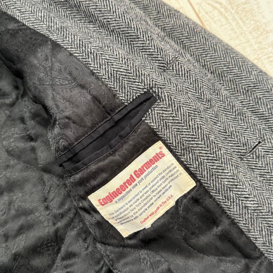 【エンジニアードガーメンツ】ヘリンボーンツイード　ジャケット