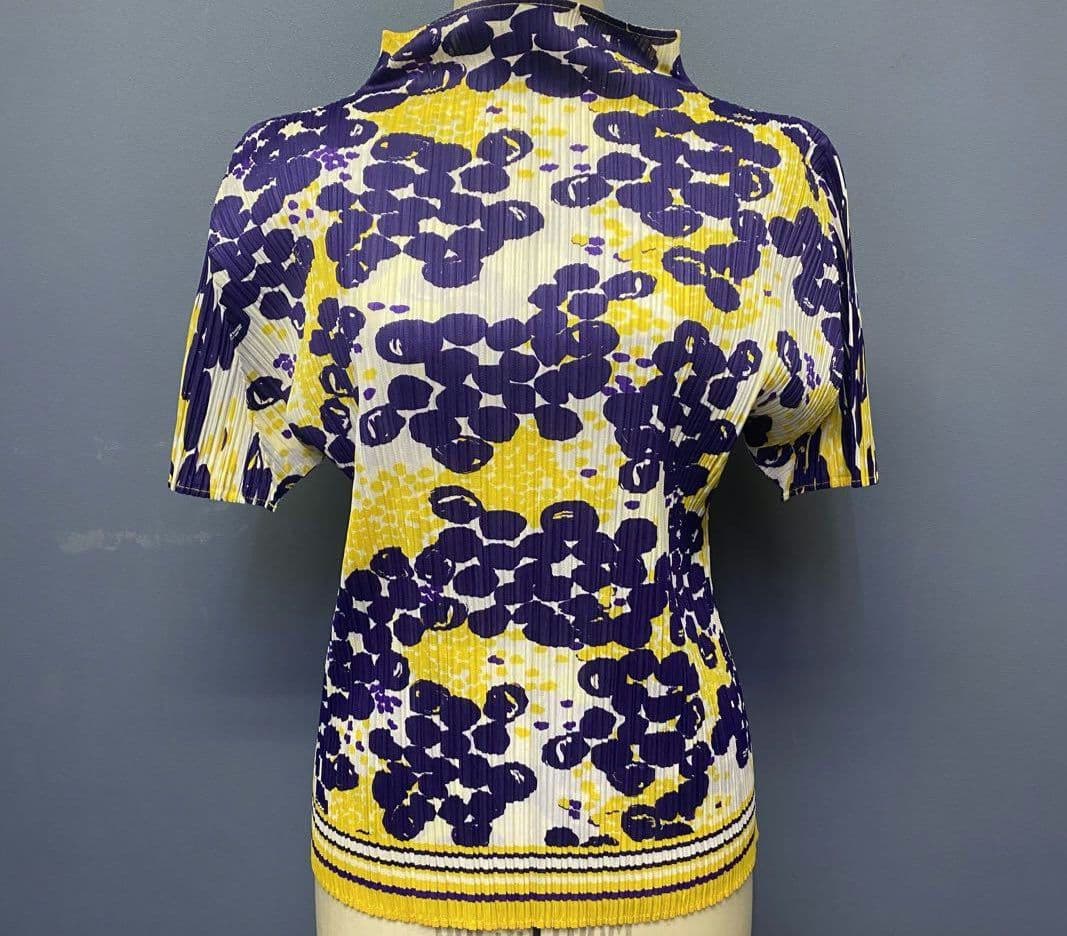 美品 PLEATSPLEASE イッセイミヤケ カットソー ハイネック 3