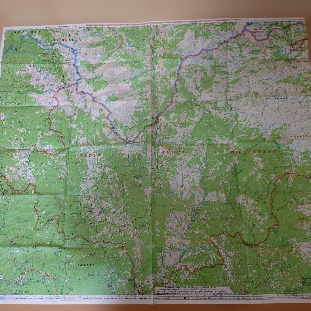 【米国購入品】カリフォルニア州近郊のトレイルマップ 登山地図