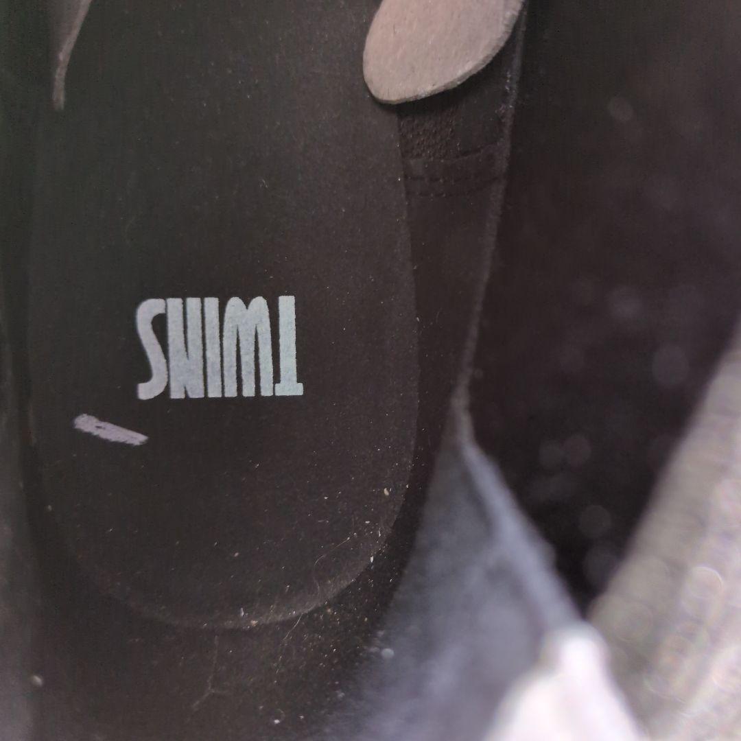 CAMPER SNIMIブラウンとブラックのドットパターンショートブーツ