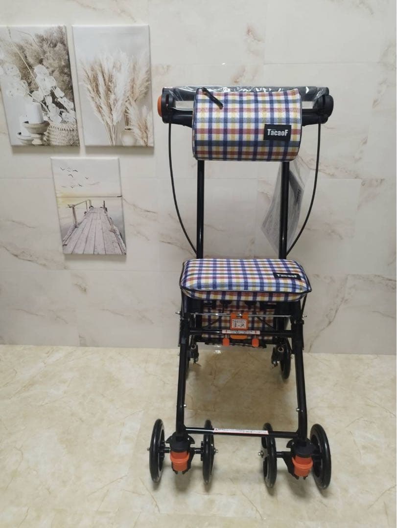 シルバーカー 【幸和製作所】 テイコブ　ナノン　チェックブルー