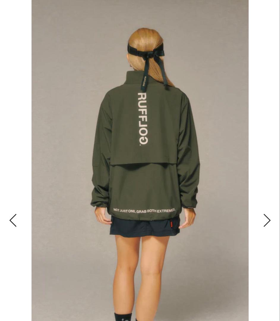 RUFFLOG カーキ ハーフジップ ピステ