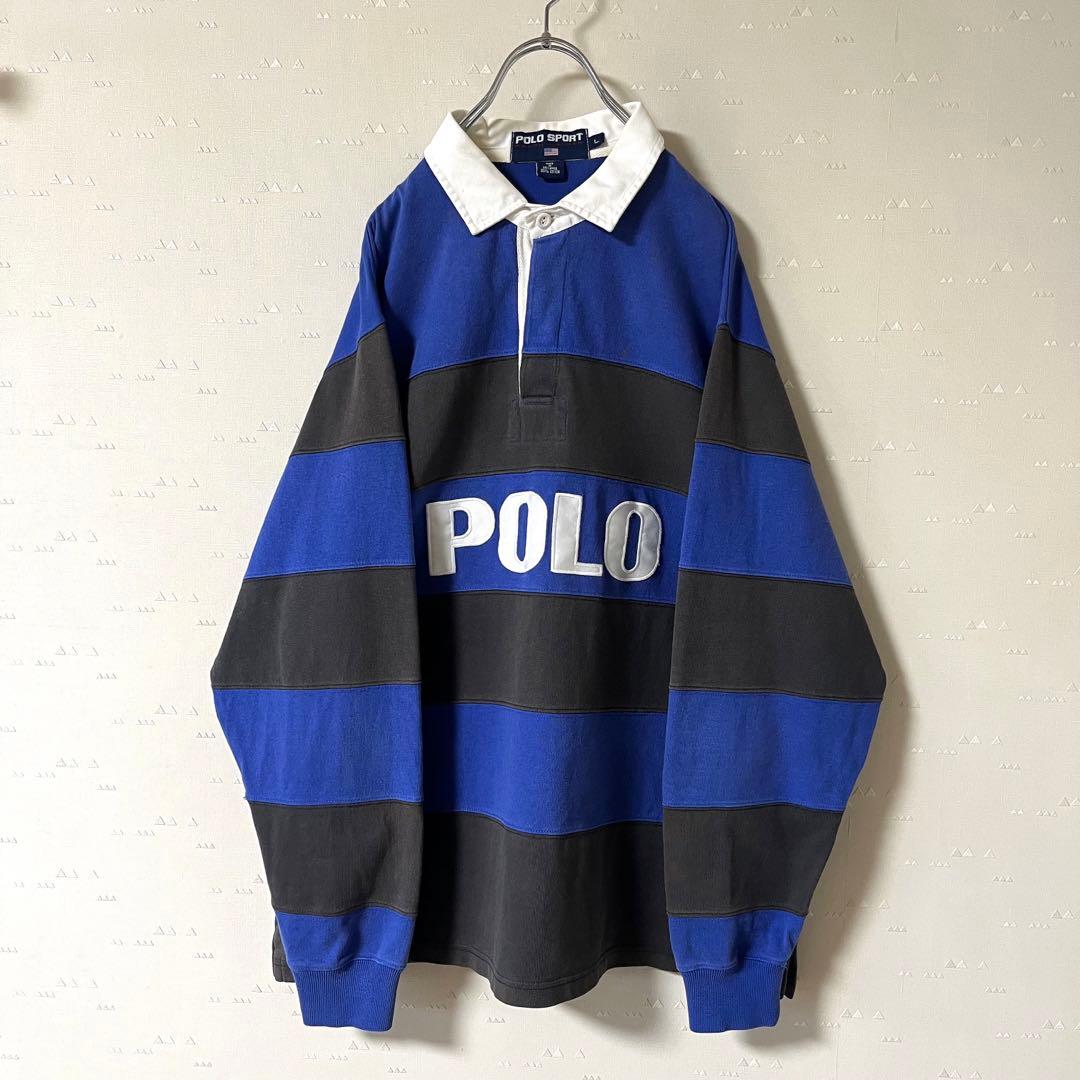 古着 90's ポロスポーツ ラルフローレン ラガーシャツ