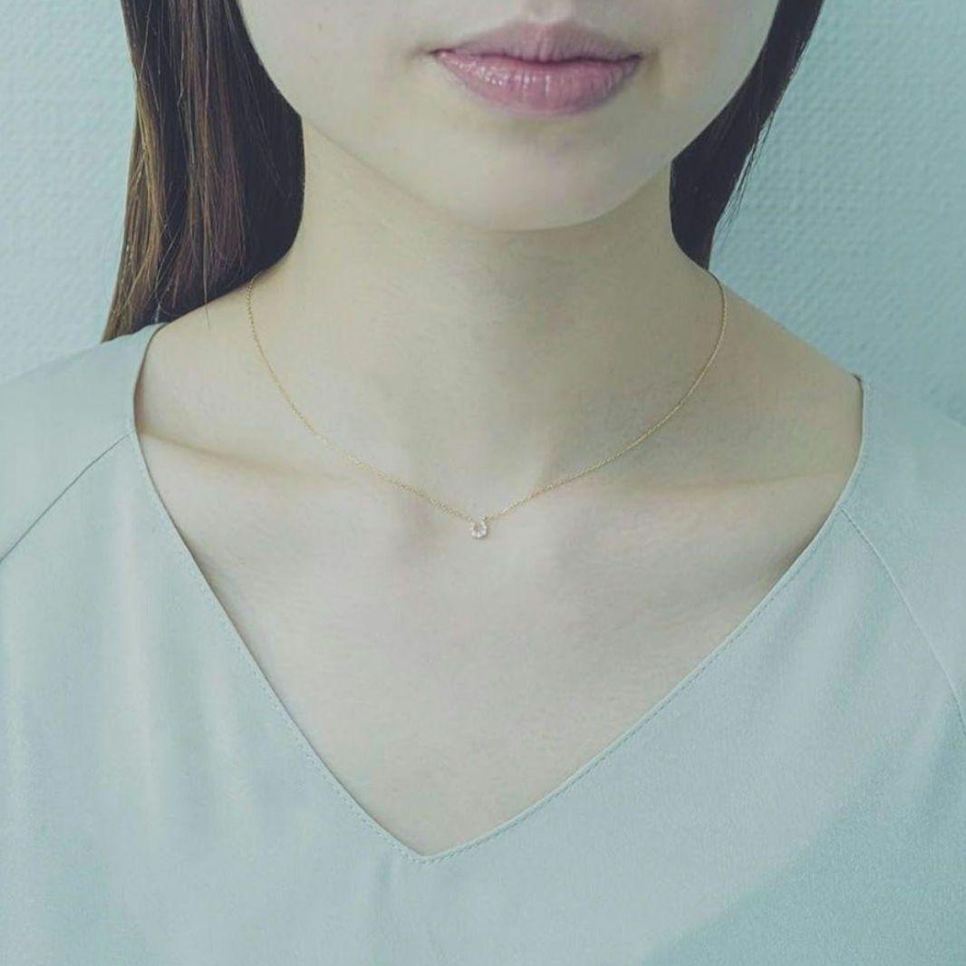 『sirius』ダイヤモンド♡ホースシュー【エテ】K10ゴールドネックレス