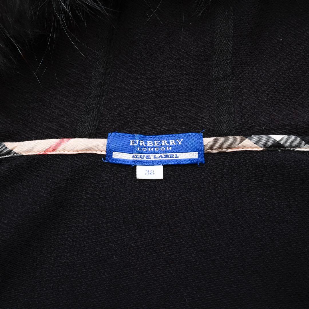新品 当日発送バーバリーBURBERRY ブラックパーカー サイズ38