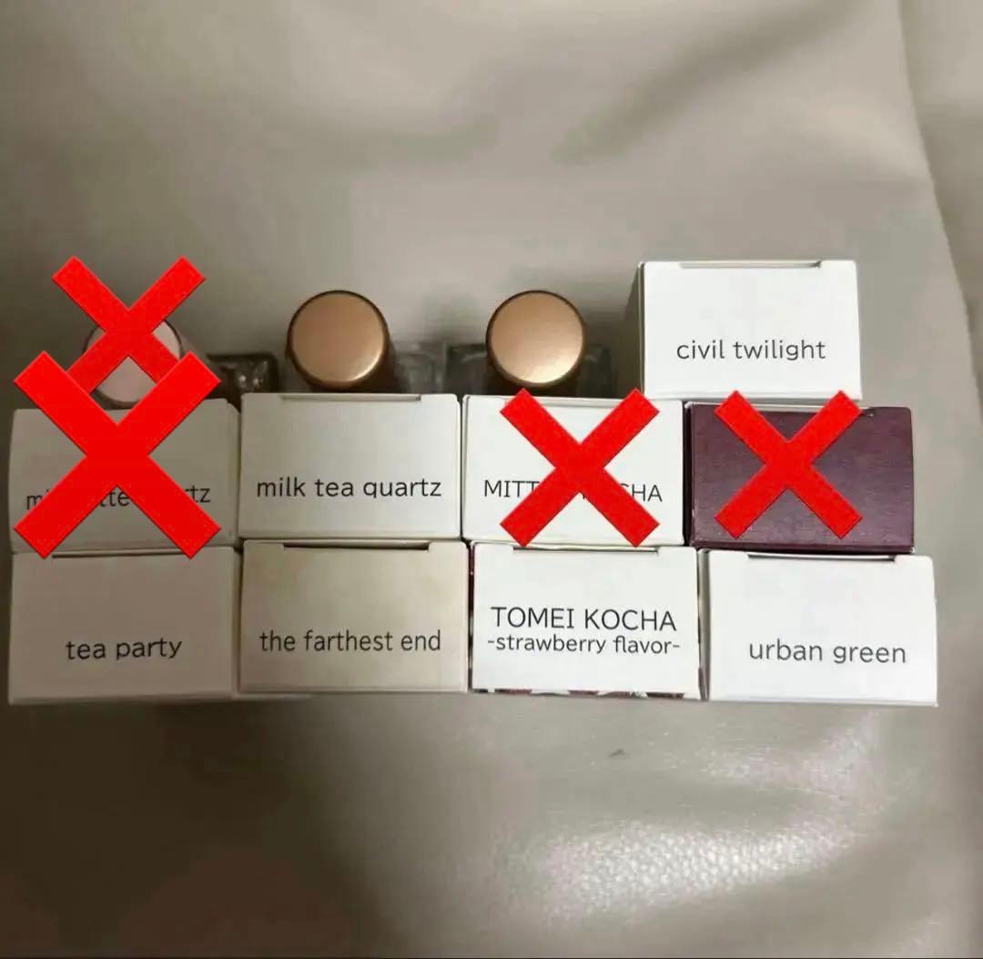 ネイルエス ポリッシュ 透明、ベージュ、グレー系