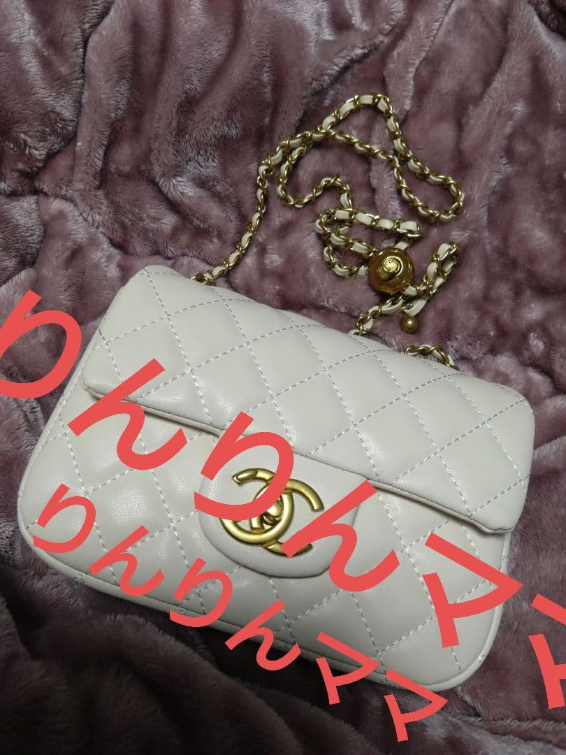 キルティングデザイン♡ホワイトミニバッグ ♡確認用