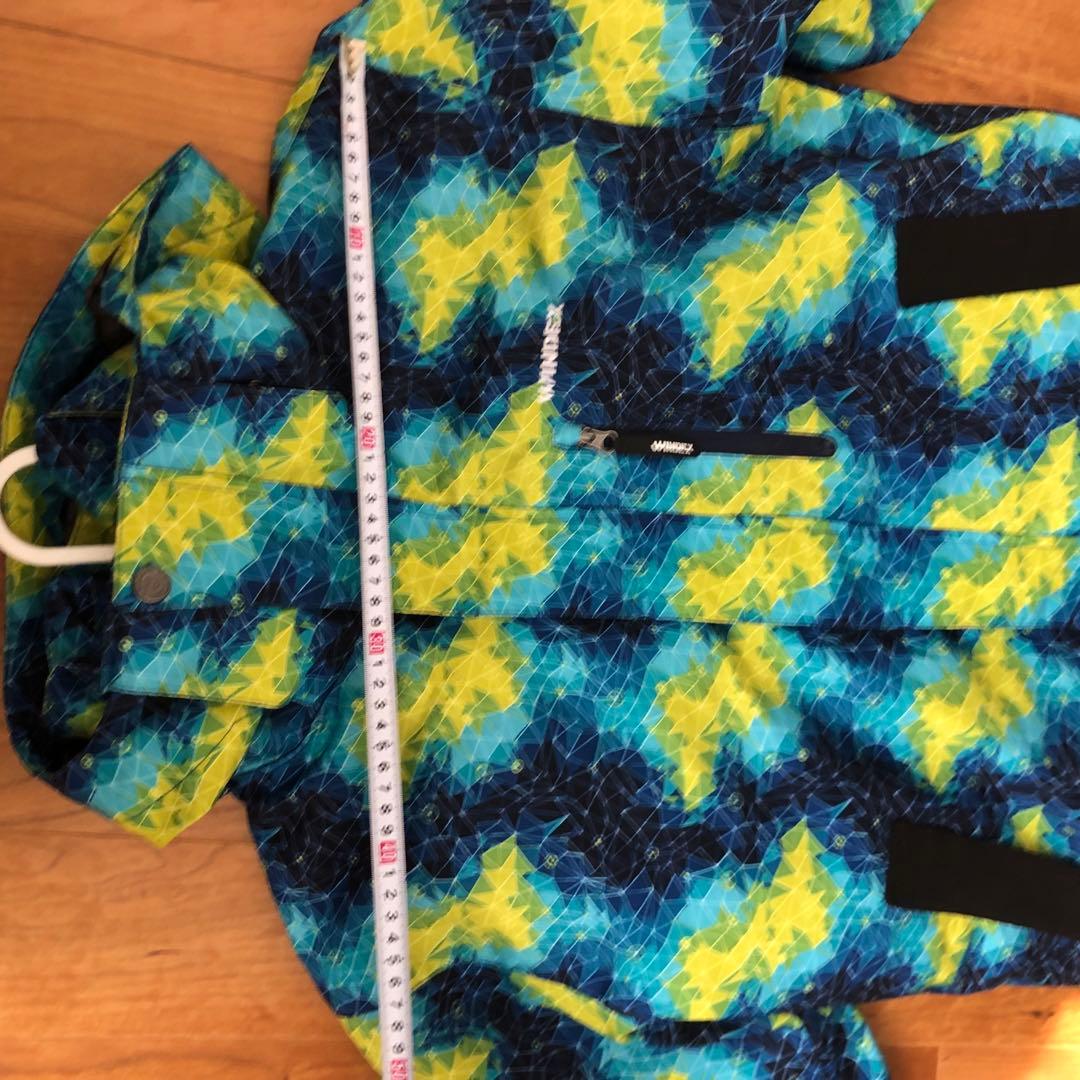 WINDEX スキーウェアセット 青黄カモフラ L