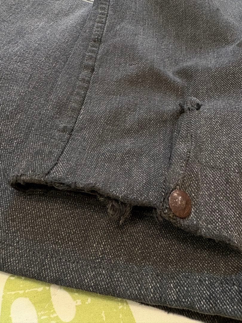 60s ブラックシャンブレー　コーチジャケット