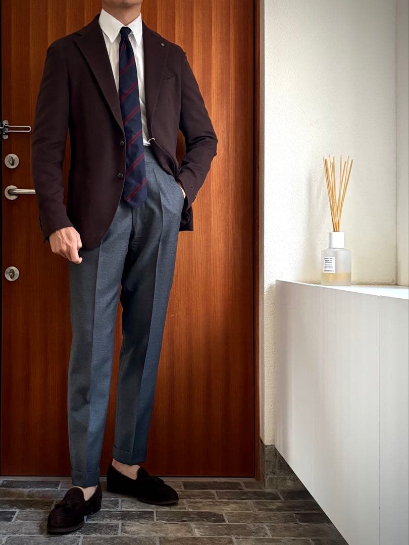 ※サカマユ　未使用 タリアトーレ カシミヤ混ジャケット　ブラウン48