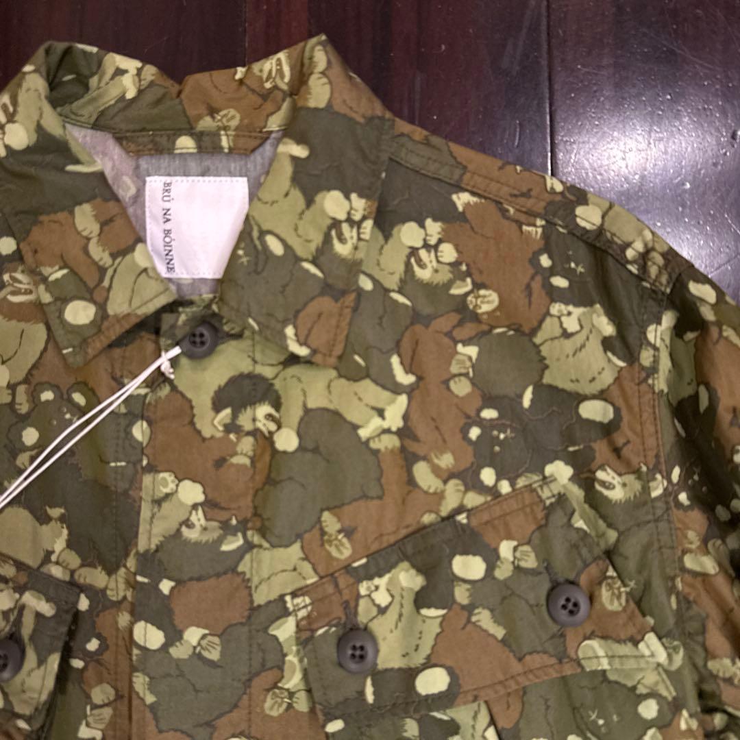 動物迷彩柄 ミリタリージャケット ジャングルファティーグ