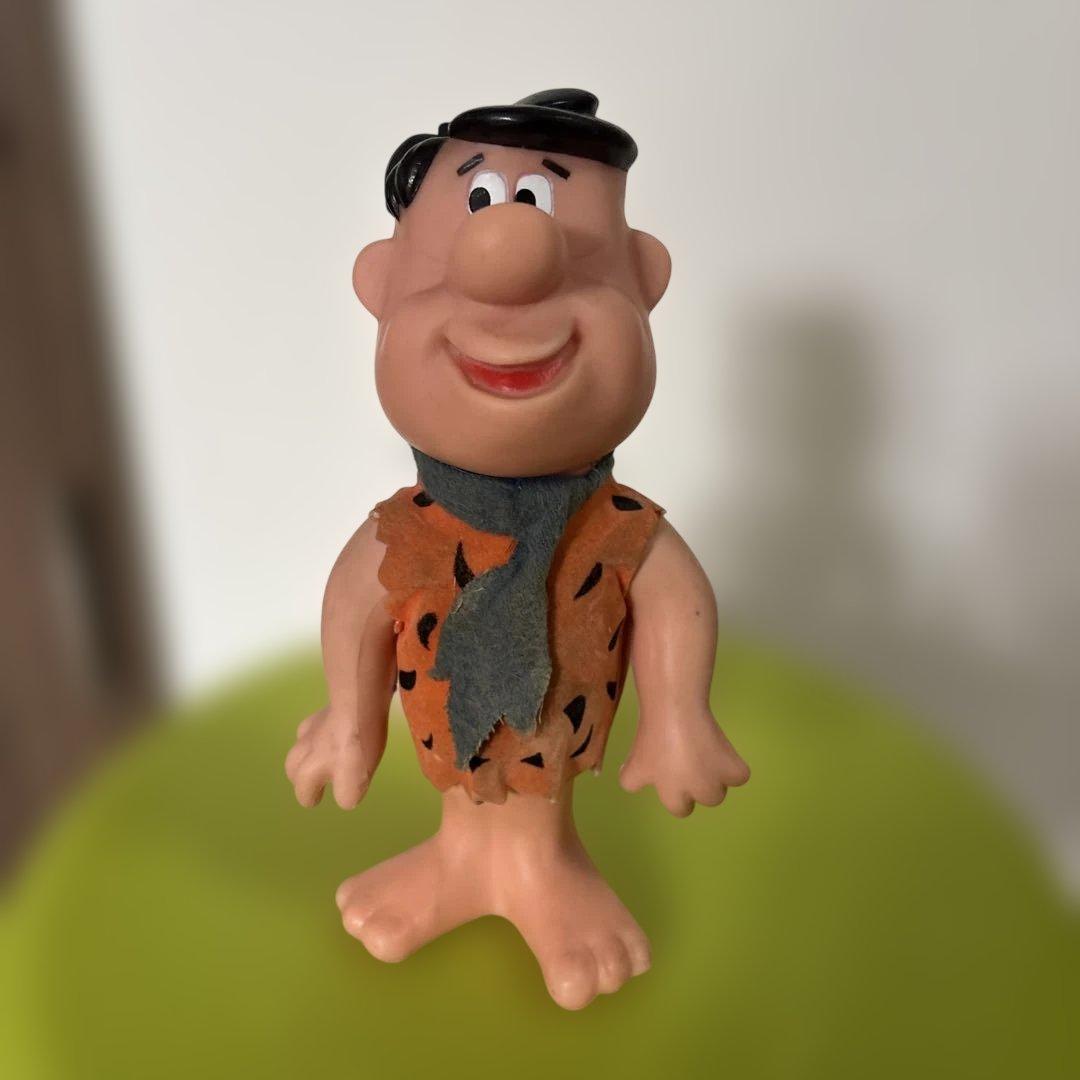 【稀少】70年代 フリントストーン フレッド ソフビ フィギュア DAKIN