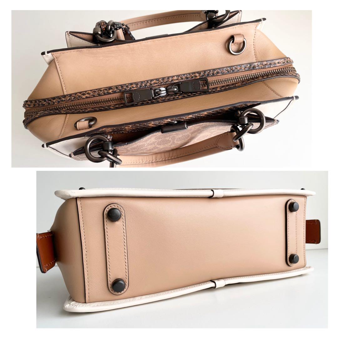 コーチ COACH ハンドバッグ ドリーマー シグネチャー パイソン 新品保管