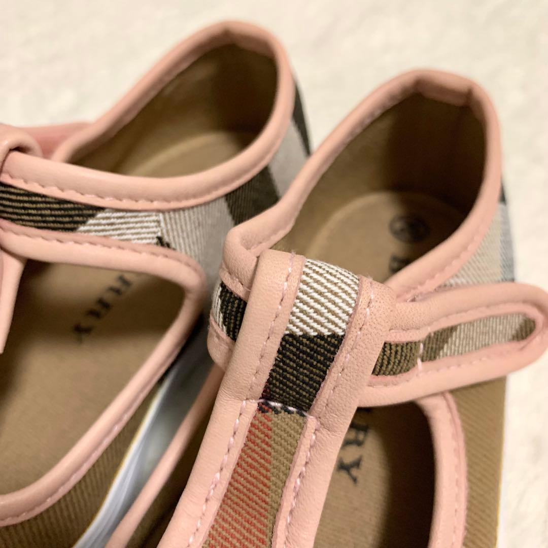 バーバリーチルドレン スニーカー ノバチェック 16cm タグ&箱付き未使用品