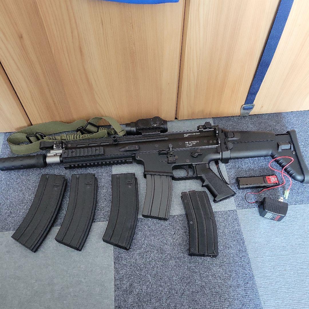 スカーL CQC 次世代電動ガン 4本マガジン付き