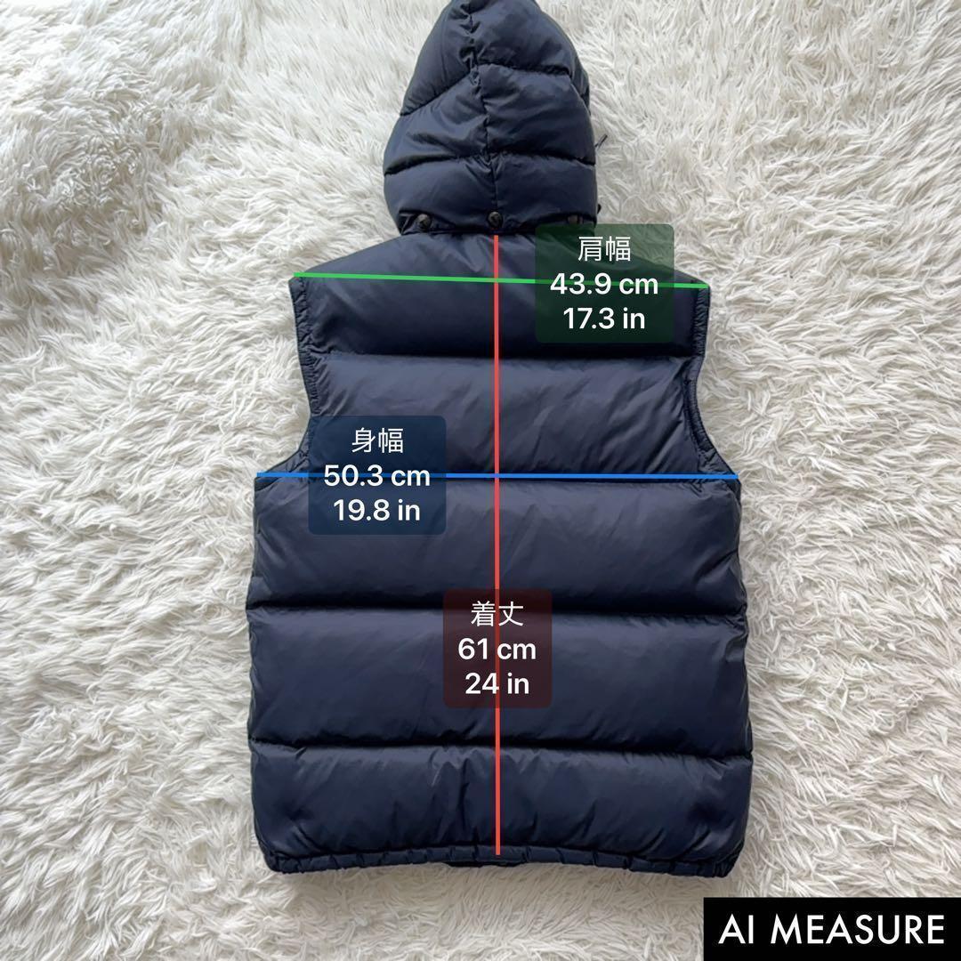 ポロバイラルフローレン 肉厚ダウンベスト レッドポニー刺繍 フード取り外し可