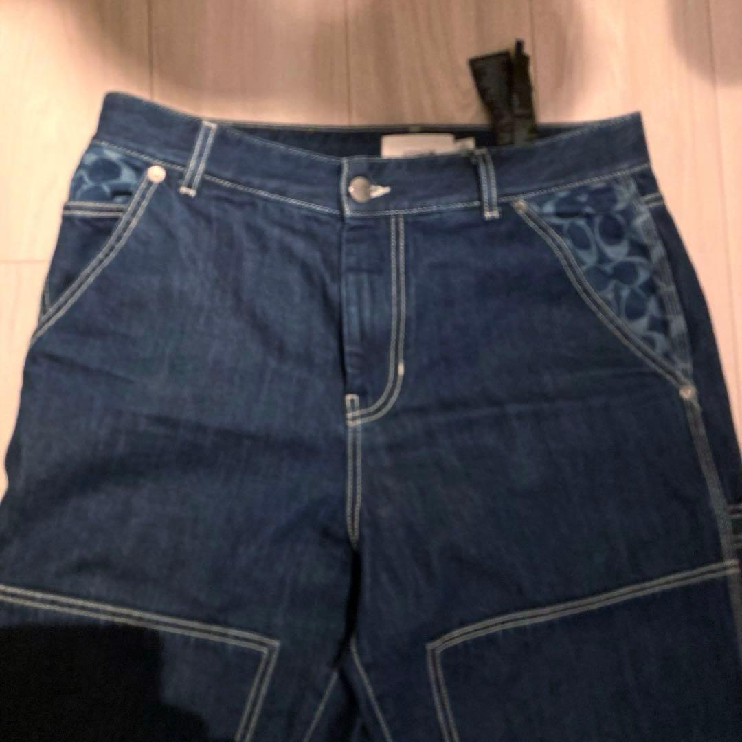 coach コーチ デニム セットアップ ダブルニー ジャケット