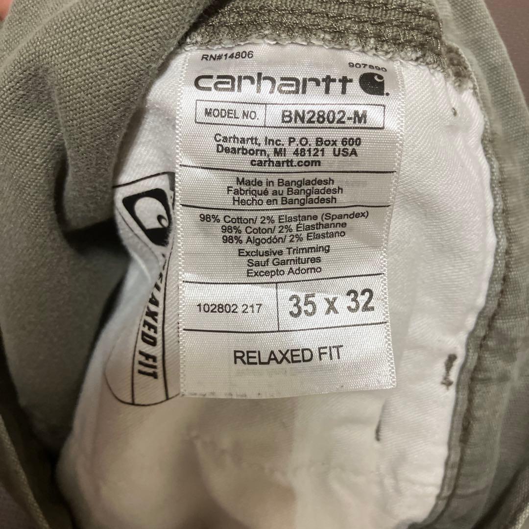 な*せ様 carhartt ダブルニー　ワークパンツ　リラックスフィット　オリー