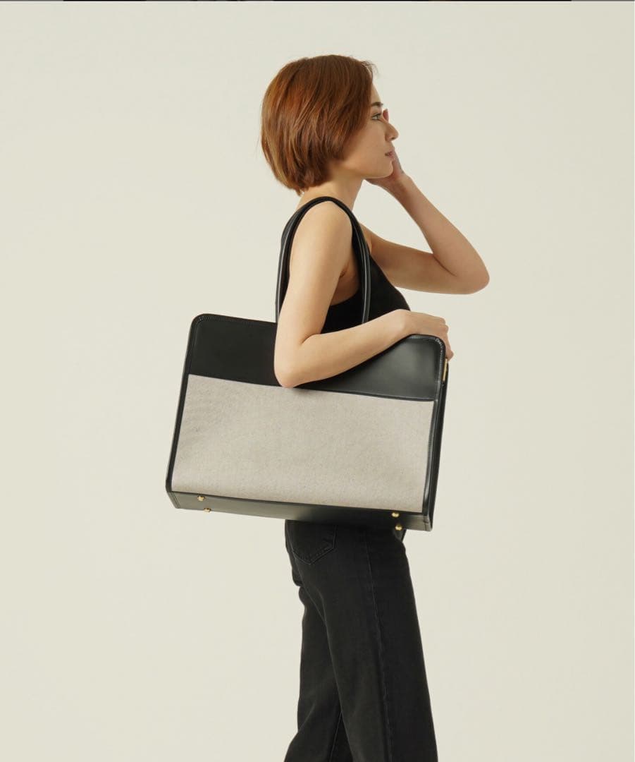 【新品•未使用】GINGER COMBI レザー 本革　トートバッグ