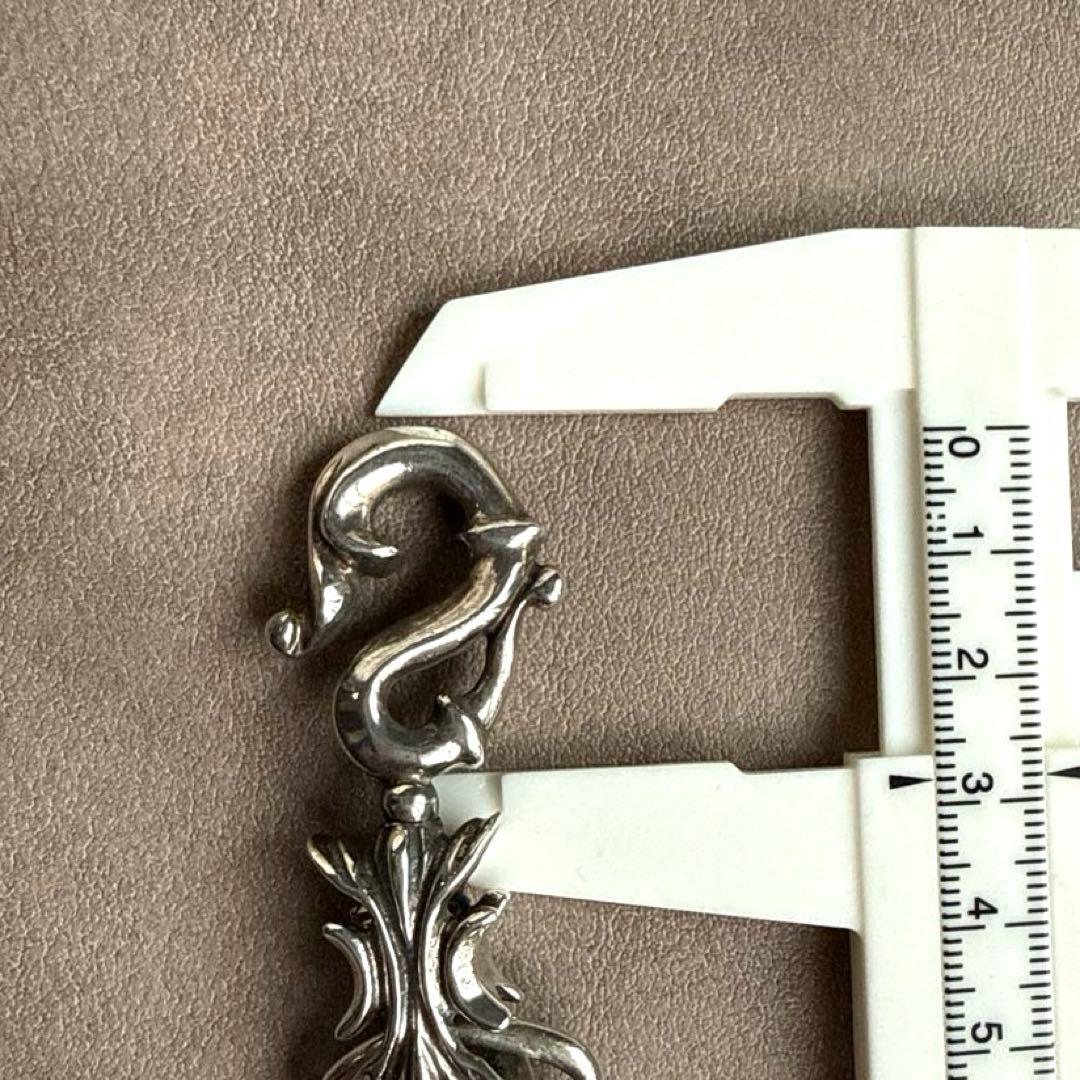 A&G エーアンドジー シルバー ウォレットチェーン クロスモチーフ