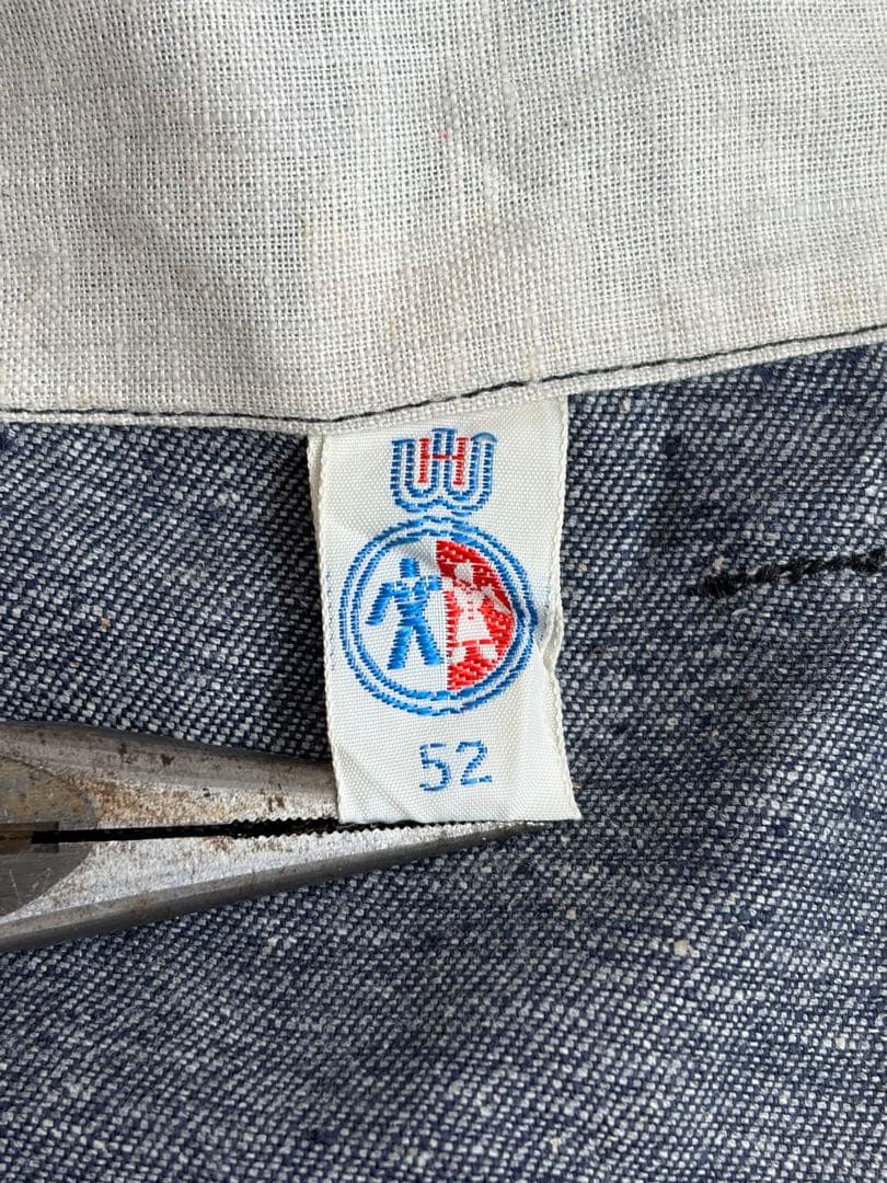 ヴィンテージ デニムワークパンツ フレンチヴィンテージ 40s 50s