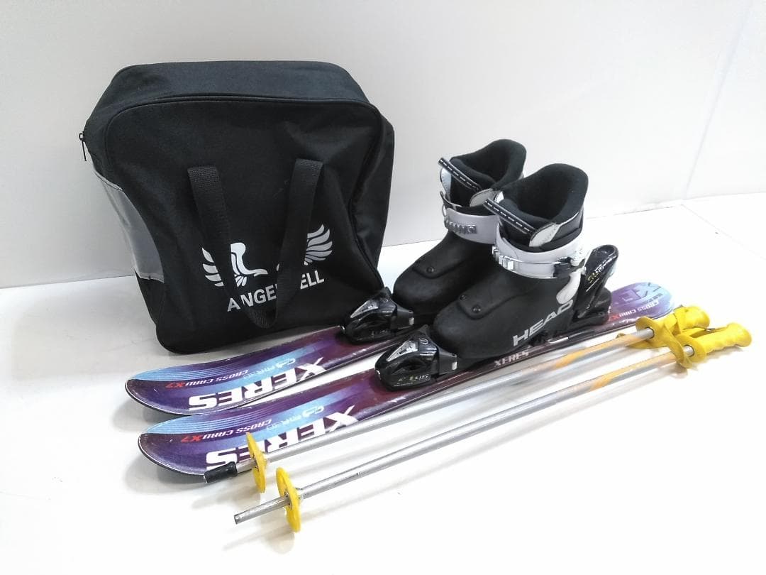 キッズ ジュニアスキー4点セット セレス80cm ブーツ ヘッド 18.5cm◇