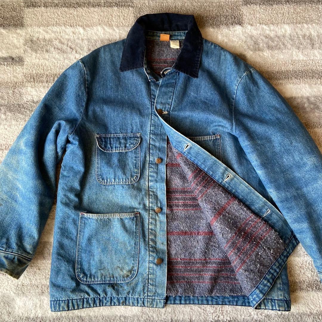 BIGBEN デニム カバーオール 裏地ブランケットUSA製70s 80s