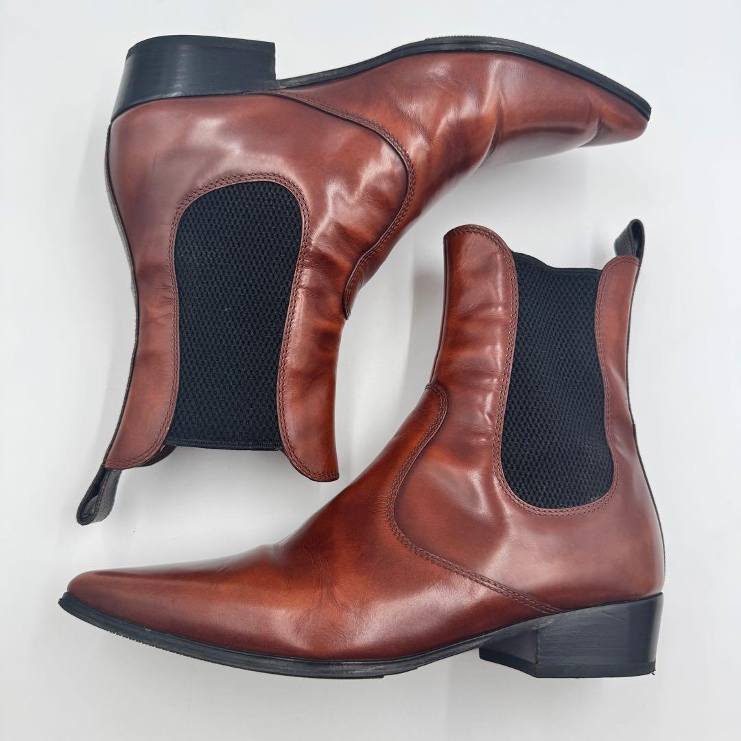 LOUIS VUITTON サイドゴアブーツ　モノグラム　ブラウン　22.5cm