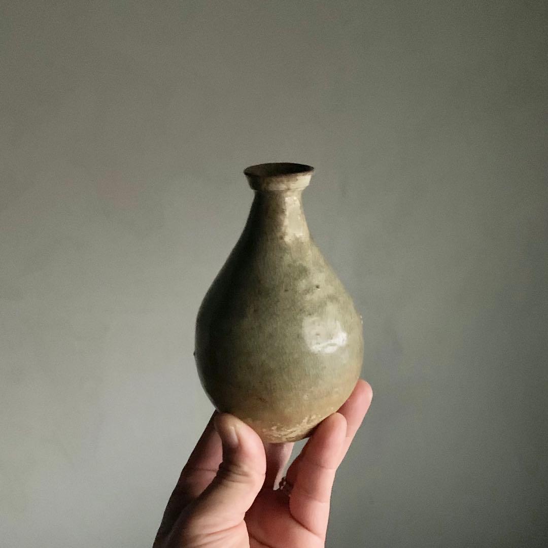 高麗青磁 徳利 容量約200ml 独酌に 古美術 古道具 アンティーク 朝鮮美術