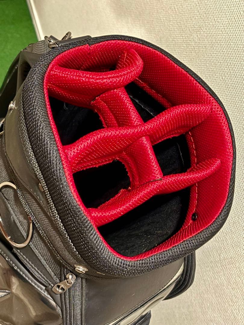 【希少】ナイキ ゴルフ キャディバッグ カート型 ブラック シルバー