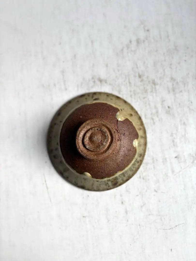 664 田中佐次郎 山瀬窯 斑唐津 茶碗 唐津焼 茶道 茶道具 未使用 希少