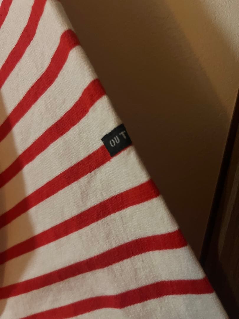 OUTILボーダーバスクシャツ