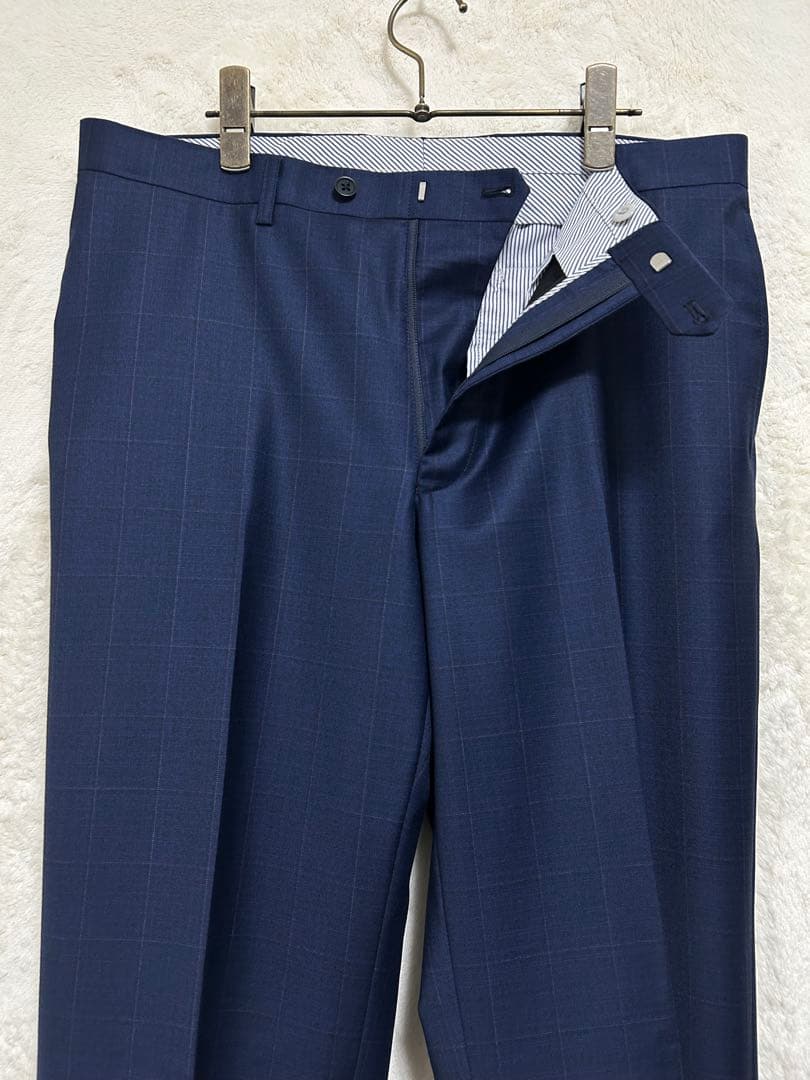 【新品】ロロピアーナ 生地使用 メンズ スーツ AB6 LL 花紺 オーバーペン