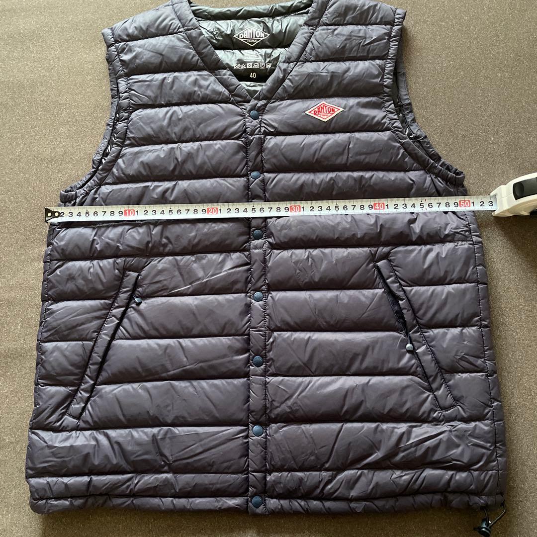 DANTON ダントン　インナーダウン ベスト　40 ネイビー