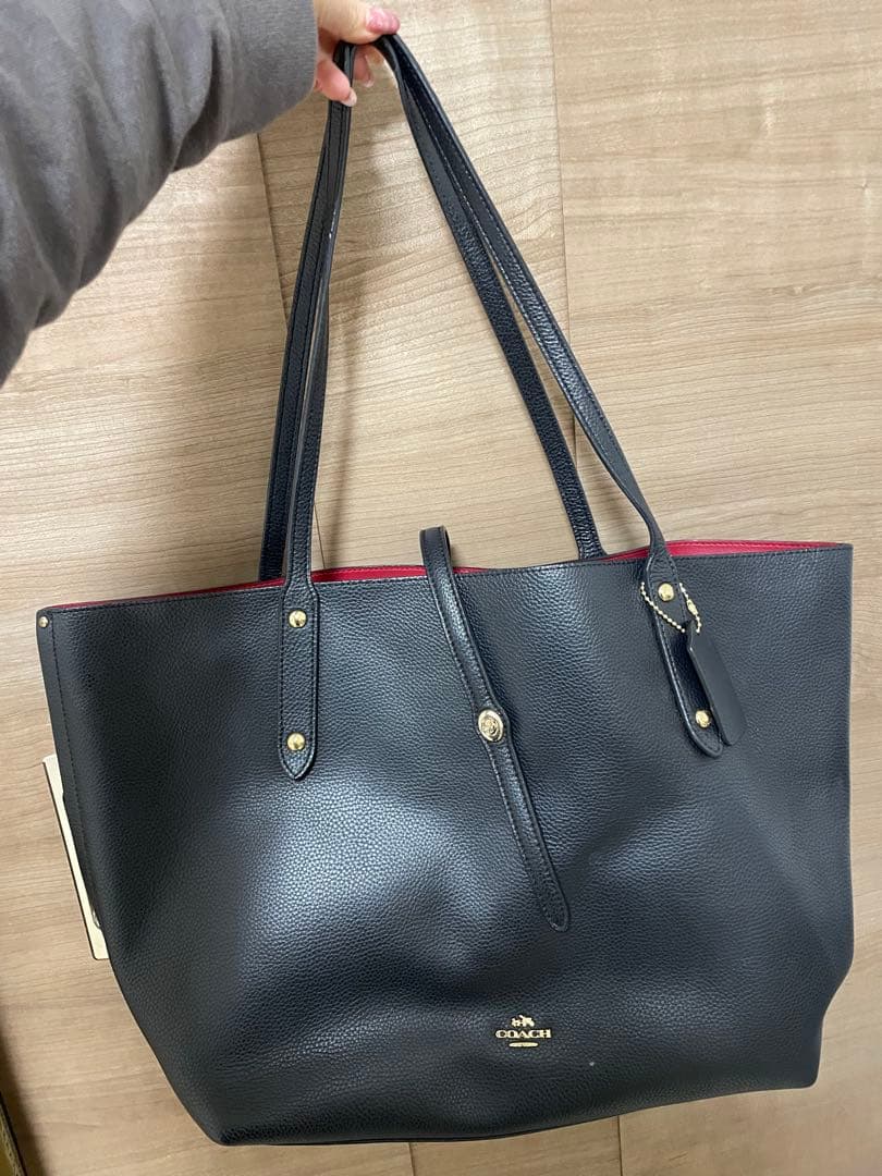 【予約】COACH 黒 レザー バッグ
