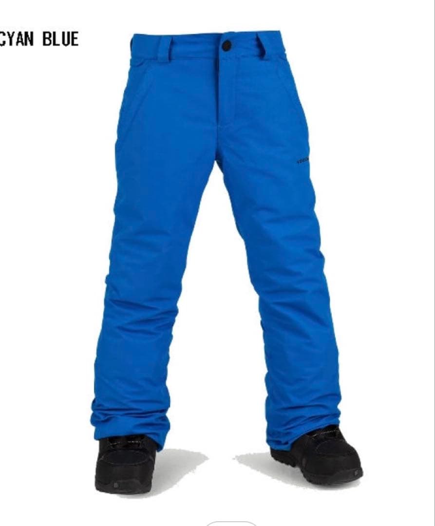 VOLCOM スノーボード　スキー　ウェアセット 黒/青　クリーニング済み