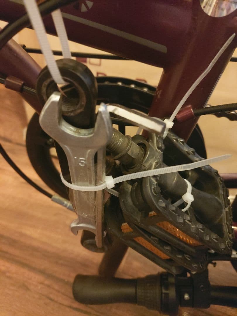 折りたたみ自転車 DAHON バーガンディ バスケット付き